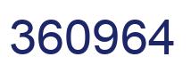Number 360964 blue image