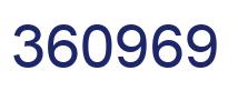 Number 360969 blue image