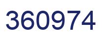 Number 360974 blue image