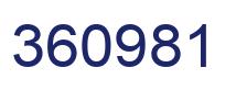 Número 360981 imagen azul