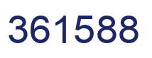Number 361588 blue image