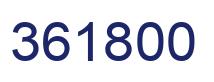 Número 361800 imagen azul
