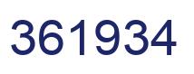 Número 361934 imagen azul