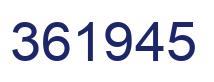 Número 361945 imagen azul