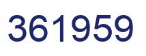Number 361959 blue image