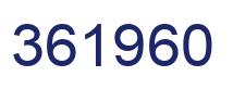 Number 361960 blue image