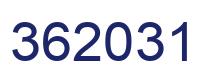Número 362031 imagen azul