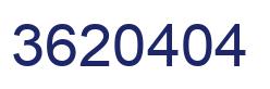 Number 3620404 blue image