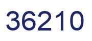 Number 36210 blue image