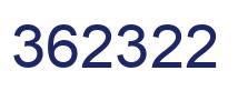 Number 362322 blue image