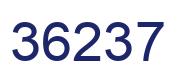 Number 36237 blue image