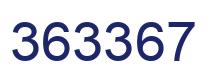 Number 363367 blue image