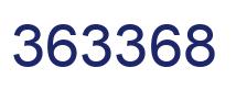 Number 363368 blue image