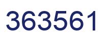 Number 363561 blue image