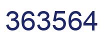 Number 363564 blue image