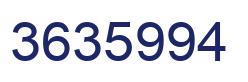 Number 3635994 blue image