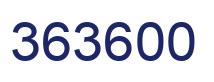 Número 363600 imagen azul