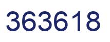Number 363618 blue image