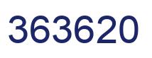 Number 363620 blue image