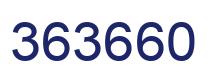 Number 363660 blue image