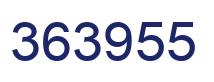 Number 363955 blue image