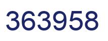 Number 363958 blue image