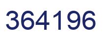 Number 364196 blue image