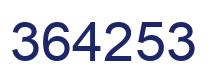 Número 364253 imagen azul
