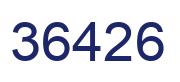 Número 36426 imagen azul