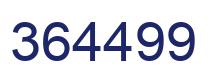 Number 364499 blue image