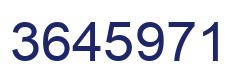 Number 3645971 blue image