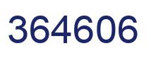 Number 364606 blue image