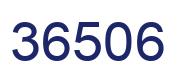 Number 36506 blue image