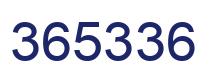 Number 365336 blue image