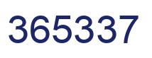 Number 365337 blue image