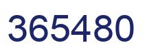 Number 365480 blue image