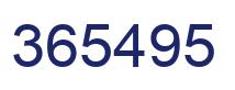 Number 365495 blue image