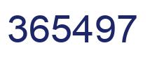 Number 365497 blue image