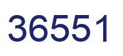 Number 36551 blue image