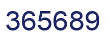 Número 365689 imagen azul