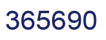 Número 365690 imagen azul