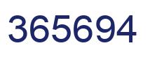 Número 365694 imagen azul