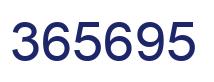 Número 365695 imagen azul