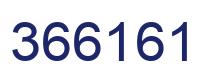 Number 366161 blue image