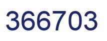 Number 366703 blue image