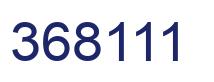 Number 368111 blue image