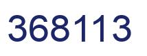 Number 368113 blue image