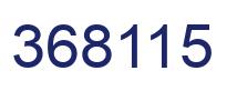 Number 368115 blue image