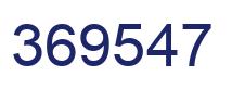 Number 369547 blue image