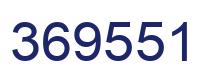 Number 369551 blue image